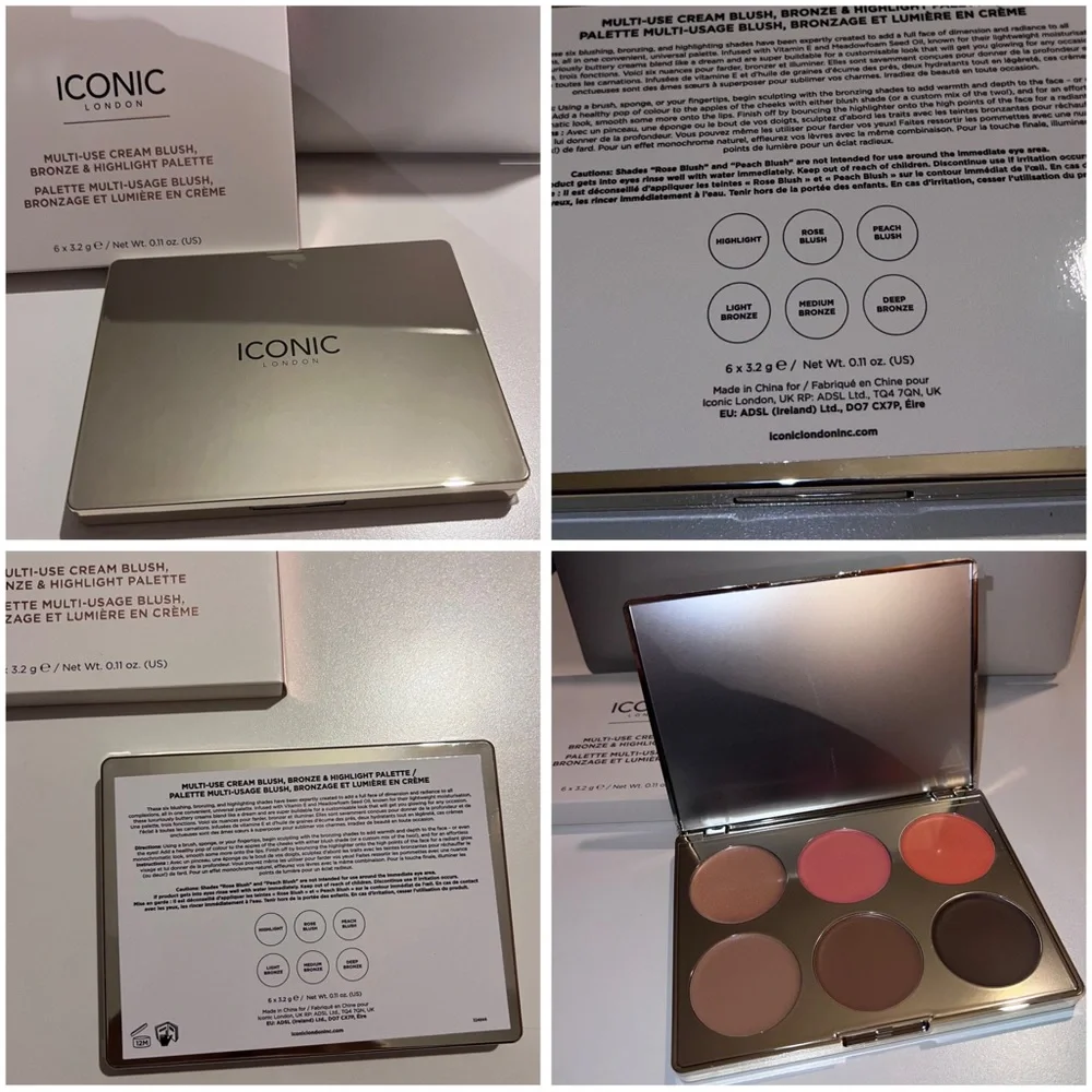 ICONIC London Cream Blush & Contour Palette